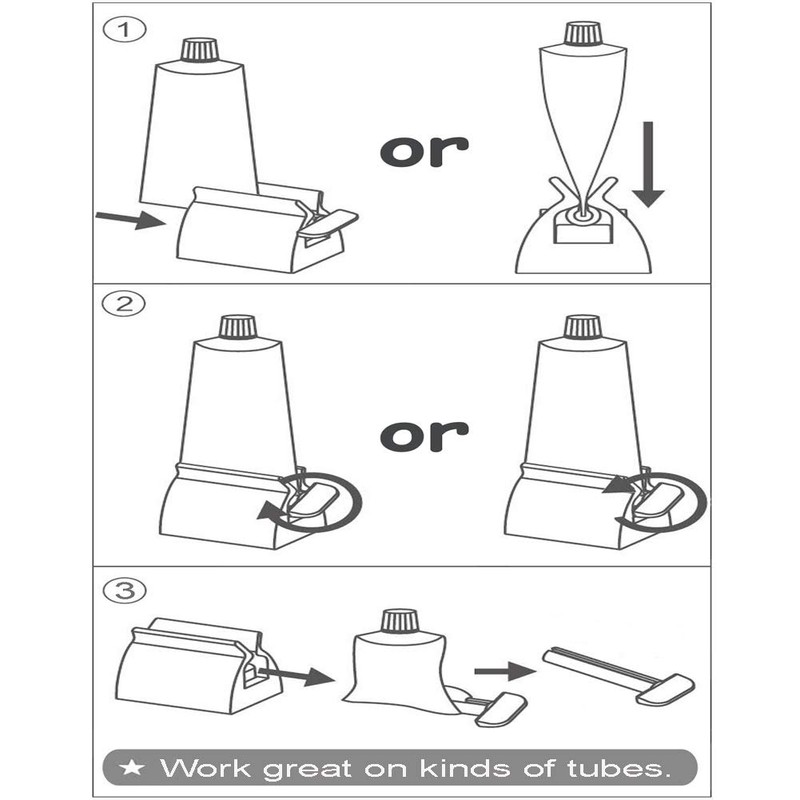 XYKEEY Toothpaste Squeezer Tube Squeezer - Toothpaste Squeezer Roller Tube