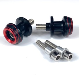 [D's Strano] Universal Swing Arm Spool Stand Hook Set of 2 Left & Right Bike Motorcycle Custom Dress Up Cloth (Red)