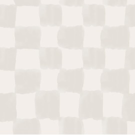 Mr. Kate RoomMates Tess Watercolor Cream Checker Peel and Stick Wallpaper, RMK12773PLW