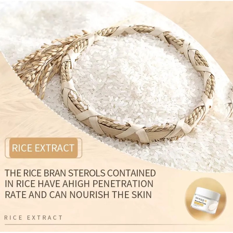 Bioaqua Crema Facial Extracto De Arroz Aclarante Hidrata 50g