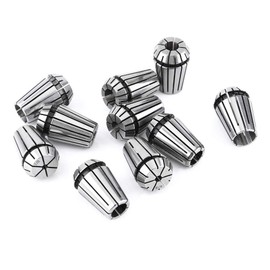 ER20 Collet Set, 10pcs 3-12mm Columna de grabado de sujeción de trabajo, Spring Steel Collet Set Máquina de grabado CNC Collet Herramienta de torno de fresado CNC