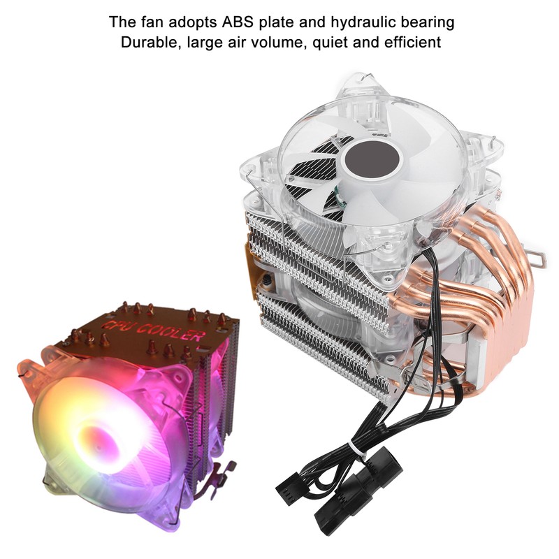 LANSHUO CPU Cooler Computer Supplies 4Pin for Intel LGA/775/1155/1156/1366 AMD/AM2/AM2+/AM3