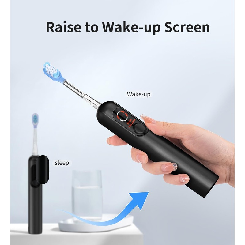 lunakind Electric Toothbrush with AI Smart Display, 4 Modes with