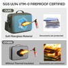 BALEINE Fireproof Document Box with Lock, Portable Fireproof Document Bag