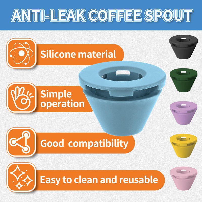 Silicone Anti-Leak Coffee Spout for Keurig K-Mini & Express -