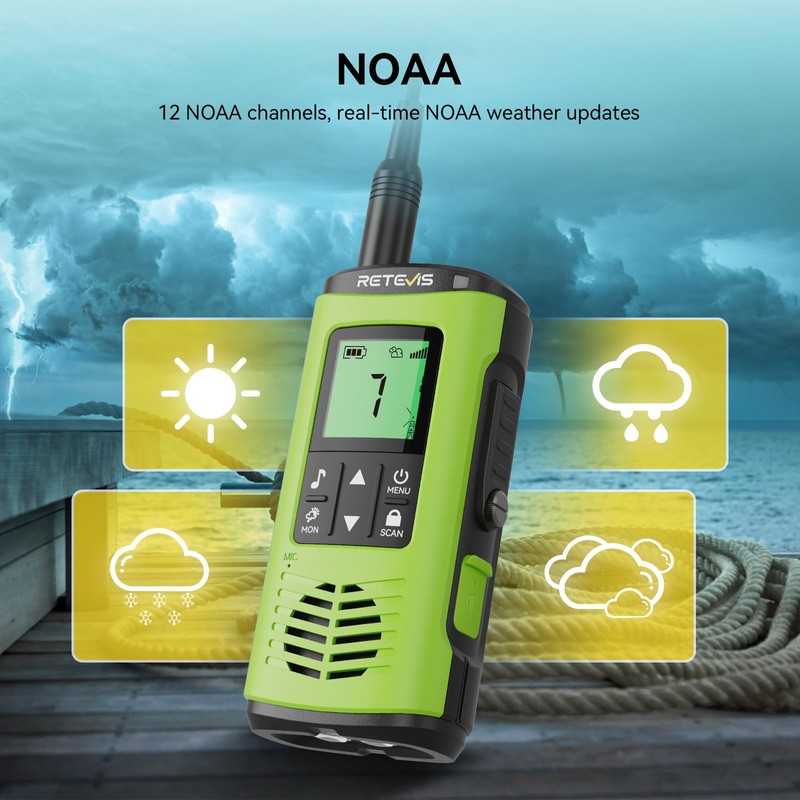 Retevis EZTalk 4S Waterproof Two Way Radio, IP68 Floating Walkie