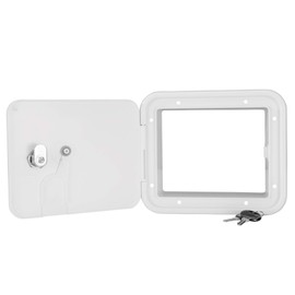 RecPro Lockable Power Hatch for Camper and RVs| Lockable Water Hatch Cover for 5th Wheel Campers