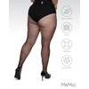 MeMoi Plus Size Curvy Fishnet Tights Black 7X