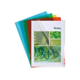 Sachet de 10 pochettes coin pvc lisse haute resistance 13x100e - a4