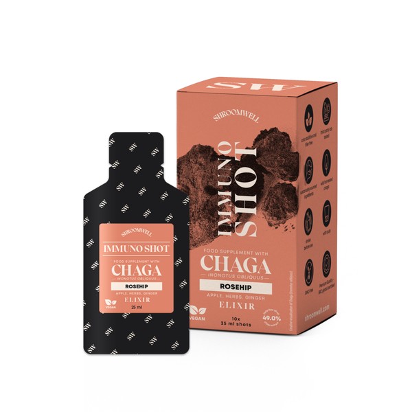 Shroomwell Immuno Elixir Chaga & Rosehip, 250 ml