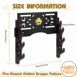 Barydat Katana Sword Holder Stand Wall Mount Katana Samurai Sword Display Rack Hanger Gifts for Japanese Wakizashi Hobby Collection(4 Tier)