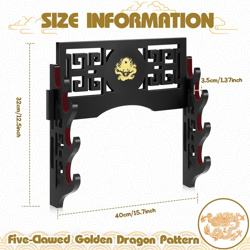 Barydat Katana Sword Holder Stand Wall Mount Katana Samurai Sword