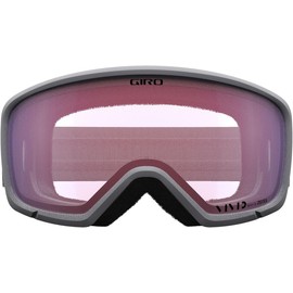 Giro Ringo Ski Goggles - Snowboard Goggles for Men, Women & Youth - Grey Wordmark Strap with VIVID Infrared Lens