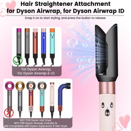 YTCHYYSK Boquilla Suavizadora para el Cabello Accesorio Compatible con Dyson Airwrap HS01/HS05/HS08, para Alisar y Secar desde Rizado Ondulado Húmedo hasta Liso, Luminoso y Sedoso