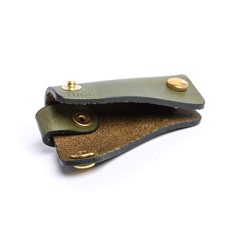 Mocha Leather Key Case 02 Compact, Thin, Stylish, Men's Gift,