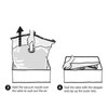 Lakeland Vacuum Clothes & Duvet Storage Tote Bag Set, 50L