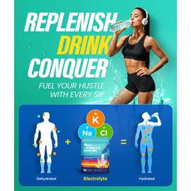 Dralot Sugar Free Electrolytes Powder with Natural Flavors, 3X Rapid Hydration Packets with 10 Electrolyte & Vitamins, Liquid Daily IV, Non-GMO, Gluten-Free, Keto, Vegan, 16 Sticks, Lemon