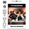 Black Lab Birthday Card - Chill out and Relax -