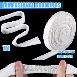 Tubular Bandage Elastic Net Bandages 7M Tubular Gauze Breathable Wound Dressing Wrap Stretch Bandage