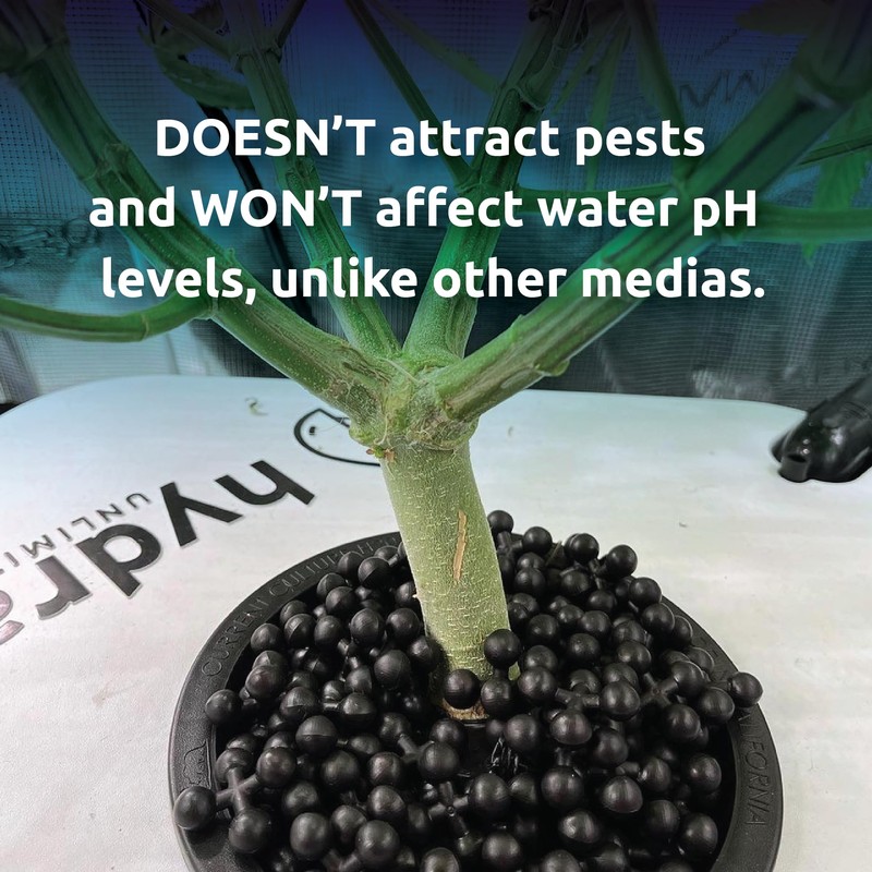 TetraBase Hydroponic Grow Media 1 Liter Bag | Reusable, pH