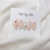 [Handmade Nail Tips] Butterfly Pearl Nails - Short Ballerina /