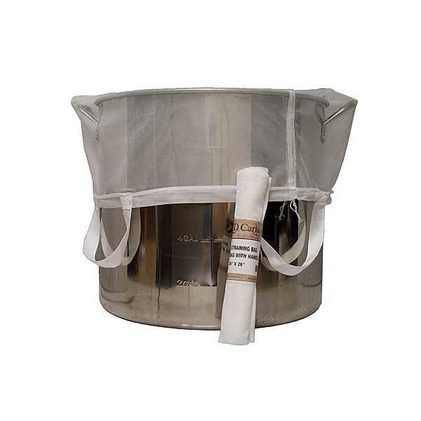 LD Carlson 4718 Brew-in-A-Bag Straining Bag with Handles (24x26)