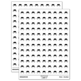 Binoculars Bird Watching 200+ Round Stickers - Matte Finish - 0.50" Size - White