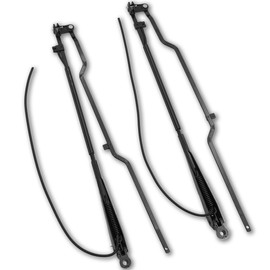 RigidWire 1 Pair Front Windshield Wiper Arm Kit Protection Fits Compatible with Kenworth 2000-2004 W900 2005-2007 C500 Single Motor Style Replaces OE 602-5409 602-5410 1120600BWS 1020600BWS GS27521