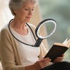 Neck Magnifier Hands Free with Light, 10X 5.2 Large Magnifying