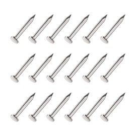 METALLIXITY Small Nails (1.2x8mm) 1000pcs, Carbon Steel Tiny Hardware Nails - for Household Woodworking, Silver Tone