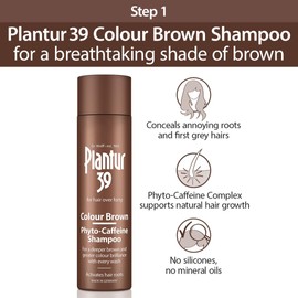 Plantur 39 Plantur 39 Caffeine Shampoo and Conditioner Set for Brown Brunette Hair | Conceal Hairline Prevents and Reduces Hair Loss | Unique Formula Supports Hair Growth | 250ml Shampoo and 150ml Conditioner