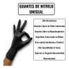 Guantes Nitrilo Uniseal Negro 000 Pzs Multiusos Resistente