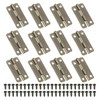 PATIKIL Small Butt Hinges 1-3/16 Inch, 12 Pack Mini Jewelry