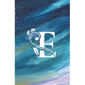 Custom 'E' Initial Notebook: 5.5x8.5 Paperback - Perfect Birthday Gift - 120 Pages 60 Sheets