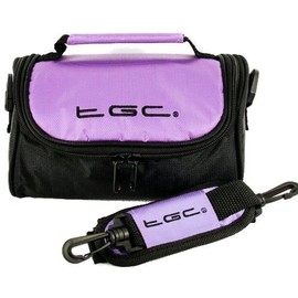 TGC ® Case Shoulder Bag for Bose ® SoundLink ® Mini II Bluetooth Speaker with shoulder strap and Carry Handle (Electric Purple & Black)