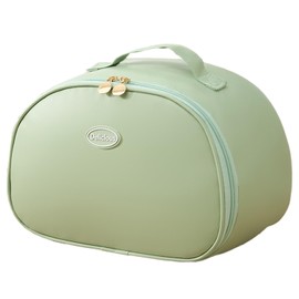 KEAIDUO Insulated Lunch Bag for Women, PU Leather Lunch Cooler Bag Insulated Leakproof Waterproof for Work, Office Camping Green