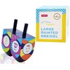 The Dreidel Company Extra Large Hand Painted Wood Hanukkah Dreidels,