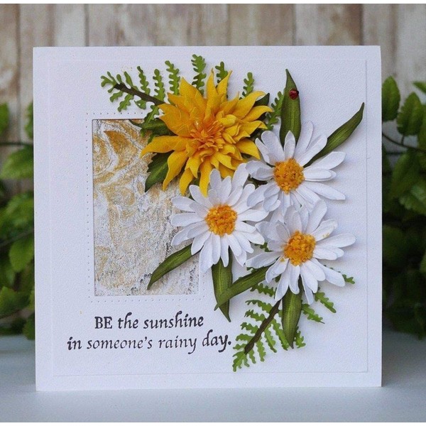 Daisy Flower Cutting Dies for Card Making, Stencils for DIY