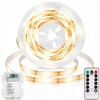 echosari Strip Lights Battery Operated, 3.3FT 2700K Tape Light with