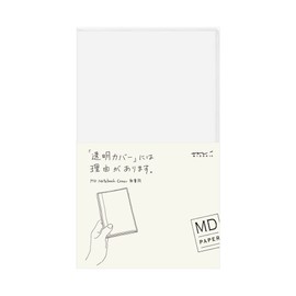 Midori 49359006 – Crystal Clear Plastic Case for Notebook, size M