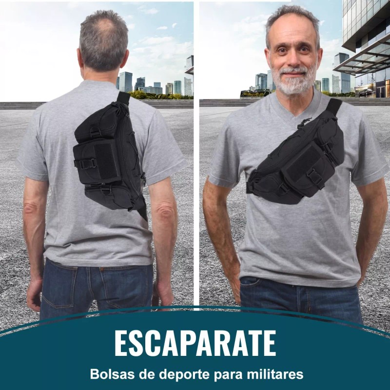 Deykay Cangurera Tactica Militar Impermeable Riñonera Deportiva