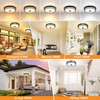 OYKYOHEI 24W Motion Sensor Outdoor Ceiling Light, 12IN 2700K/3000K/3500K/4000K/5000K Adjustable