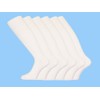 MENS LONG COTTON SOCKS Comfy grip Size 6-11 White 6pk