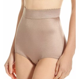 Rago  Rago Shapewear Light Shaping Hi-Waist Mocha Panty Brief Size 28/Medium