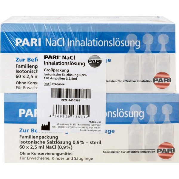Pari-NaCl Inhalationslösung Ampullen, 120 St. Ampullen