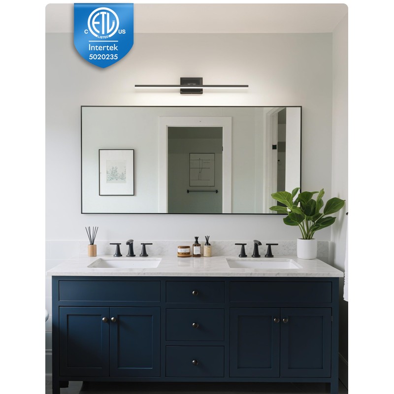 NIORSUN 31.5 Inch Modern Bathroom Light Fixture, 18W 5CCT Dimmable