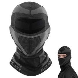 TZMFHD Motorcycle Balaclava, Motorbike Balaclava, Windproof Ski Mask, Breathable Winter Ski Mask for Men Women Motorbike Skiing Cycling Thermal Balaclava Face Mask, Valentine's Day Gift (Black)