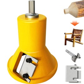 Happybuy Tenon Cutter 1.5" / 38mm Diameter, Aluminum & Steel Log Cutter, Dual Straight Blades & Button Screws, Woodworking Tool for DIY & Home Projects