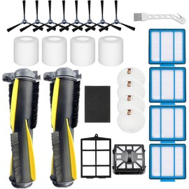 Dhoua Accessories Kit for Shark IQ R101AE (RV1001AE) IQ R101 (RV1001) AV911S EZ AV1010AE IQ Robot Vacuum Cleaner Replacement Parts Pack of Main Brush, Filters, Side Brushes