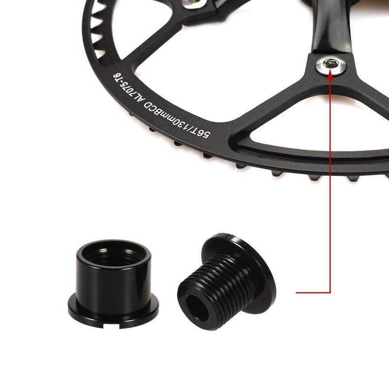 CYSKY Single Chainring Bolts 5 Pack M8 Single Short Chain